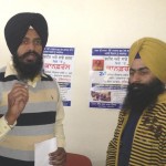 Dal Khalsa’s youth wing leaders Paramjit Singh (L) and Manjit Singh (R)