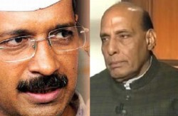 Arvind Kejriwal (L) and Rajnath Singh (R) [File Photos]