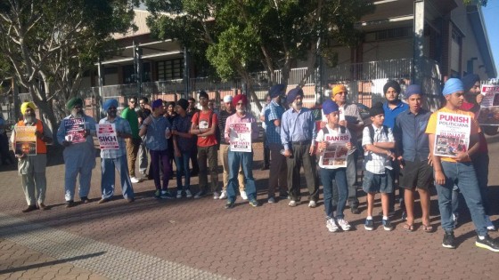 Another view of protest against Narendra Modi in Sydney (Nov. 17, 2014_