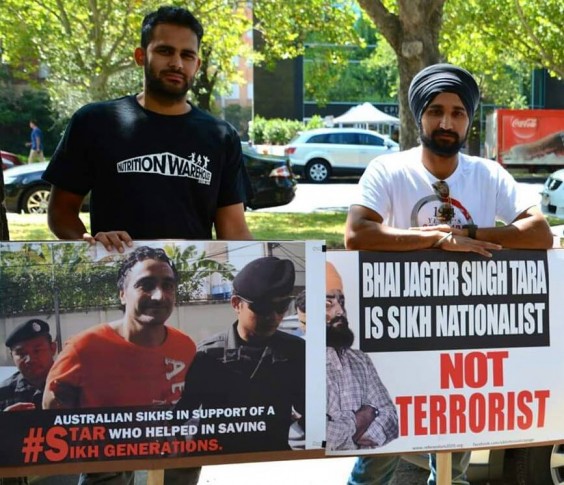 Australian Sikhs demonstrated outside Thai consulate in Melbourne