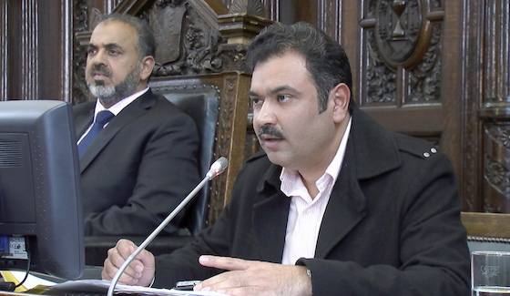 Advocate Khalid Rasheed from Azad Kashmir.