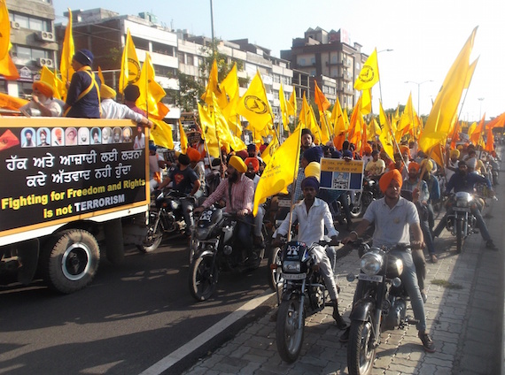 Sikh Genocide June 1984 memorial march by Dal Khalsa and Sikh Youth of Punjab