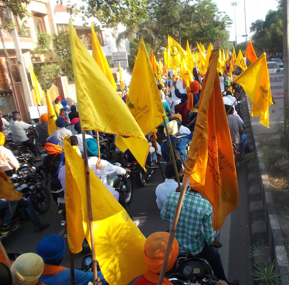 Sikh Genocide June 1984 memorial march by Dal Khalsa and Sikh Youth of Punjab