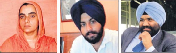 Baljinder Kaur (L), Harjot Bains (C), Himmar Shergill (R) [File Photos]