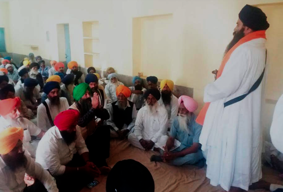 Bhai Baljeet Singh Daduwal addressing a gathering