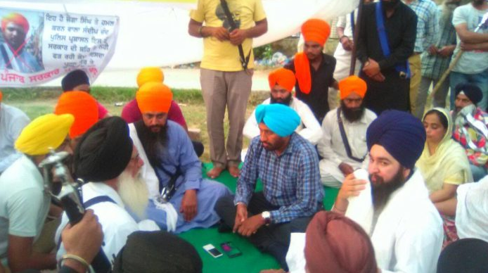 A view of protest outside DMC Hospital