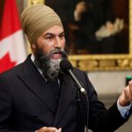 NDP leader and Sikh politician Jagmeet Singh in Canadian Parliament