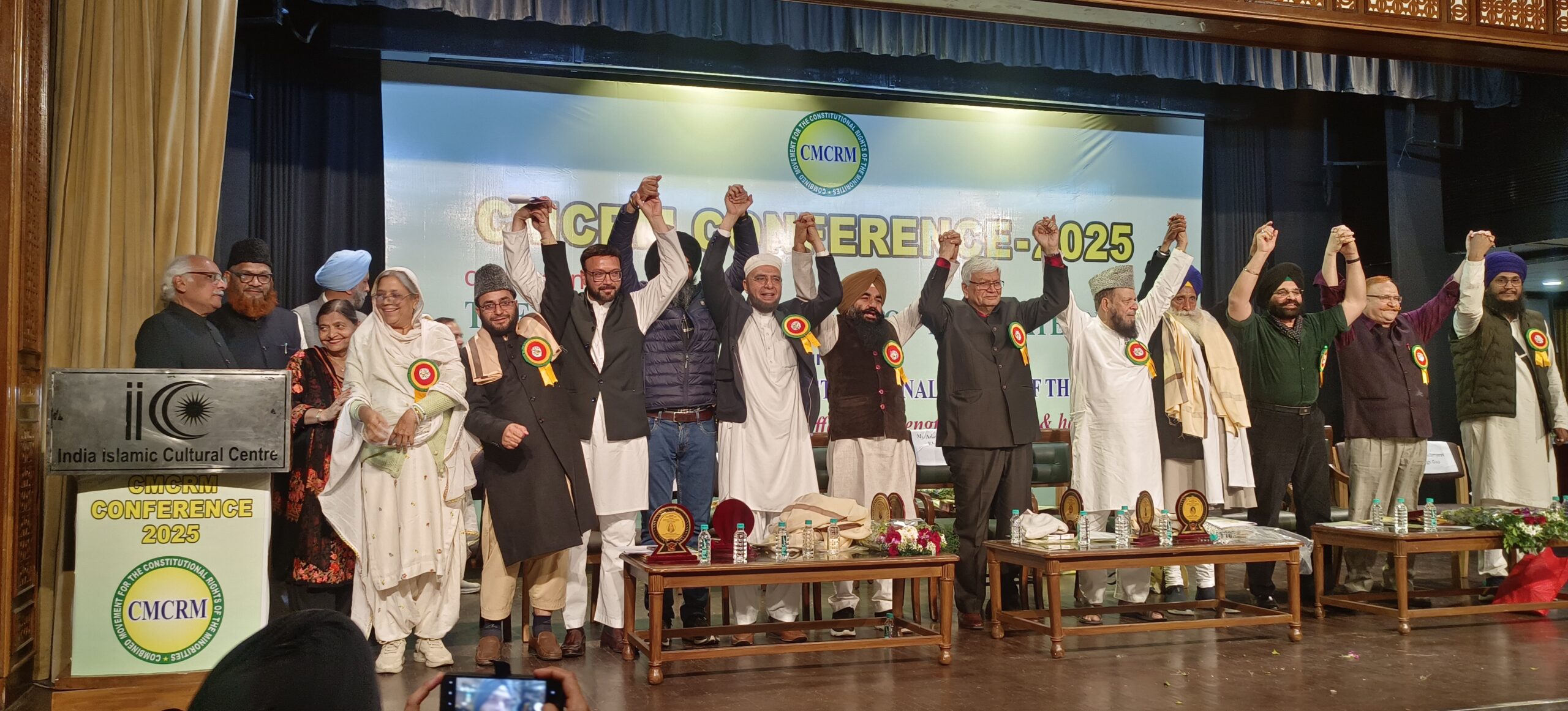 Muslim and Sikh leaders stand together for unity and rights at CMCRM Conference 2025.