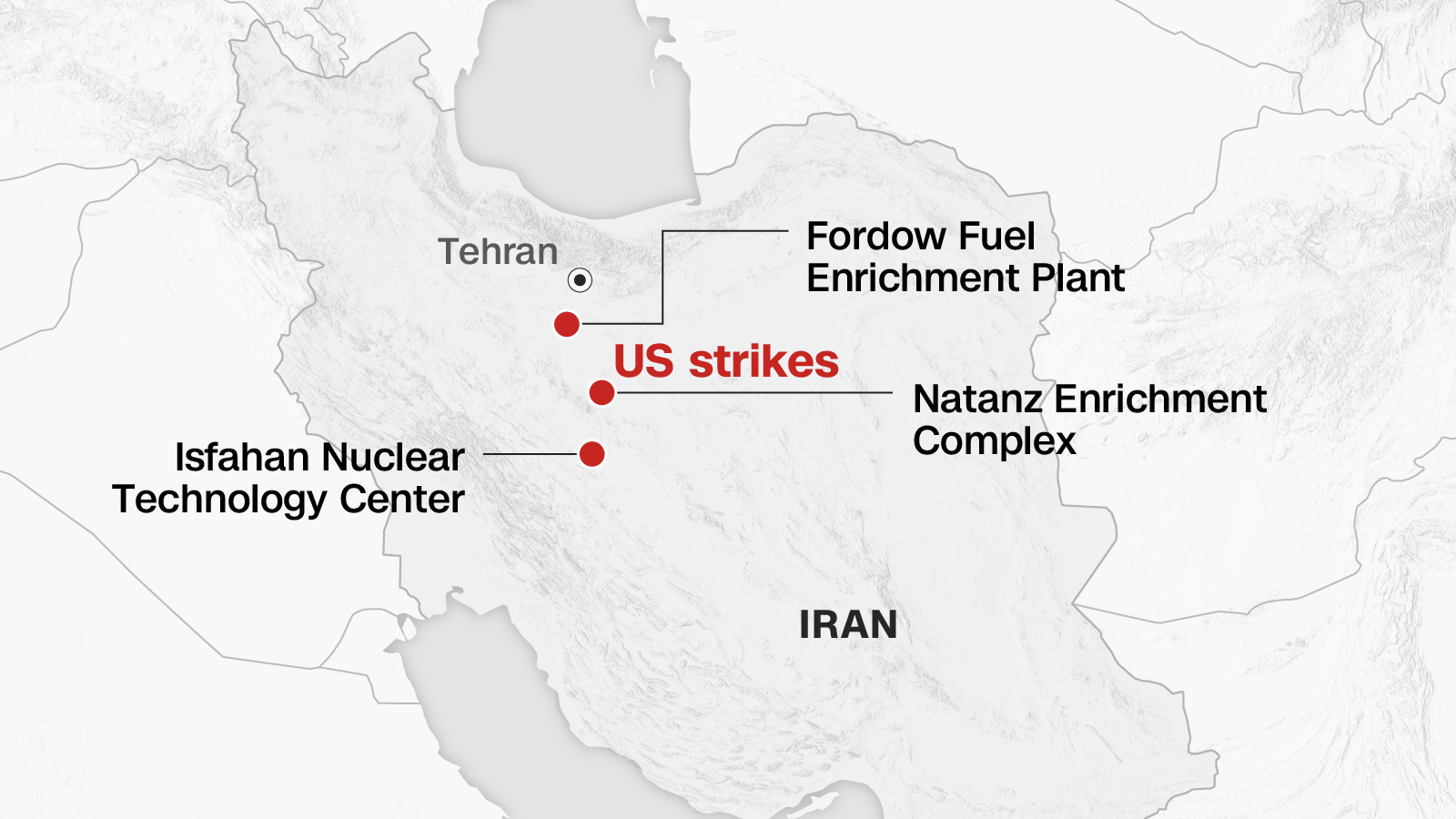 US Strikes on Nuclear facilities of Iran