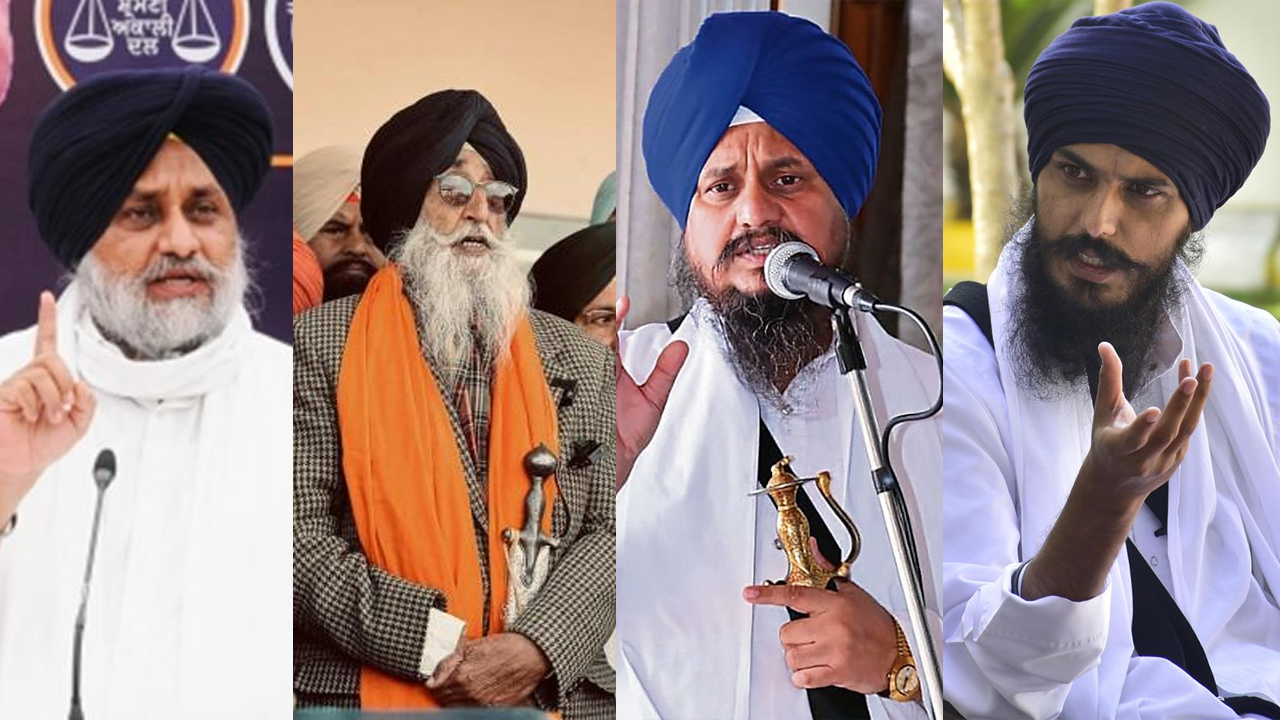 Sukhbir Singh Badal, Simranjit Singh Mann, Giani Harpreet Singh, Amritpal Singh