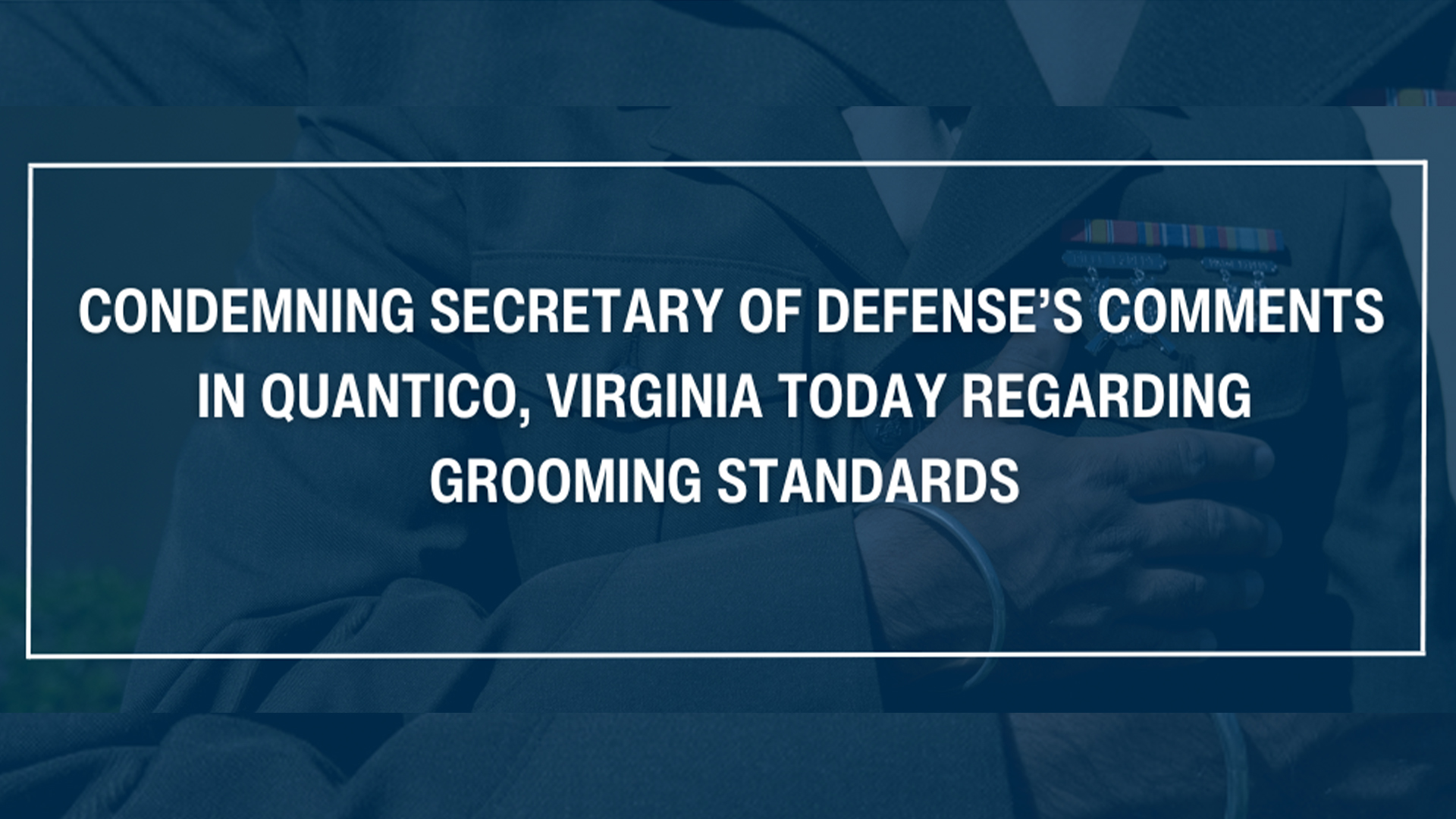 Sikh Coalition Condemns U.S. Defense Secretary’s Remarks on Grooming Standards