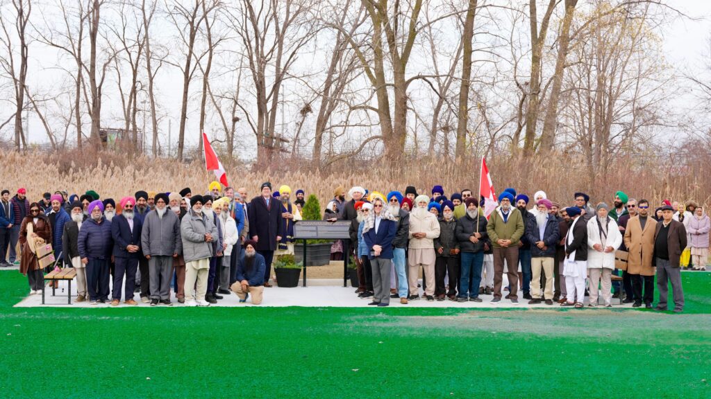 Inauguration of Diversity Garden in Windsor (Canada) on 350th Martyrdom Anniversary of Sri Guru Tegh Bahadur Ji