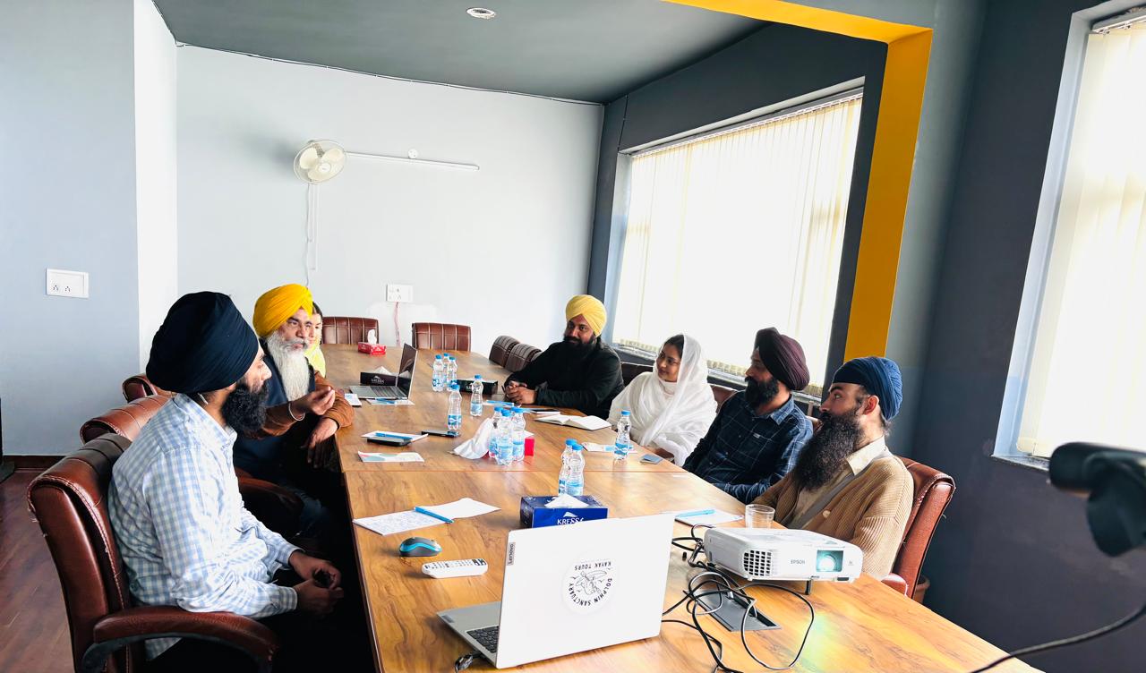 SikhRI team in discussion for TGGSP, Mohali.