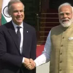 Canadian Prime Minister Mark carney and Indian Prime Minister Narendra Modi During a joint appearance in New Delhi.