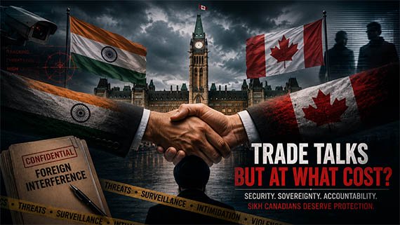 WSO Warns Against 'Appeasement' of India as Massive Trade Delegation Visits Canada Amid Ongoing Threats to Sikhs