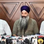 Advocate Jagjeet Singh Bajwa of Punjab Documentation and Advocacy Project (PDAP) addressing the press conference at Amritsar on 23 July 2026