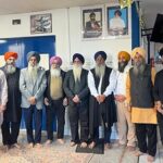 Sikh leaders during the installation of portraits of Bhai Gajinder Singh and Bhai Hardeep Singh Nijjar at Gurdwara Sikh Centre Frankfurt, Germany.
