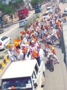 A view of Charhdikala March held from Dialpura Bhai Ka to Bathinda