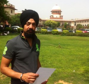 Kuljinder Singh at Supreme Court of India - Files petition against ban imposed by various Governments on Sadda Haq Kuljinder Singh at Supreme Court of India - Files petition against ban imposed by various Governments on Sadda Haq