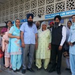 Bibi Jagdish Kaur (Prime Witness against Sajjan Kumar) along with others outside the Delhi Court