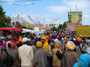 A view of Sangat at Anandpur Sahib on Holla Mohalla (2014)