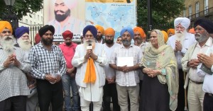 100 days of Kesri Lehar vigil outside 10 Downing Street 100 days of Kesri Lehar vigil outside 10 Downing Street