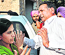 Badal Dal Sarpanch thrashes Woman teacher (December 2011)