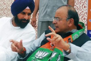 Bikram Majithia (L) - Arun Jaitley (R) [File Photo]