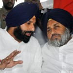 Bikram Majithia (L) and Sukhbir Badal (R)