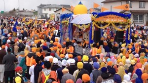 A view of Calgary Nagar Kirtan [May 10, 2014]