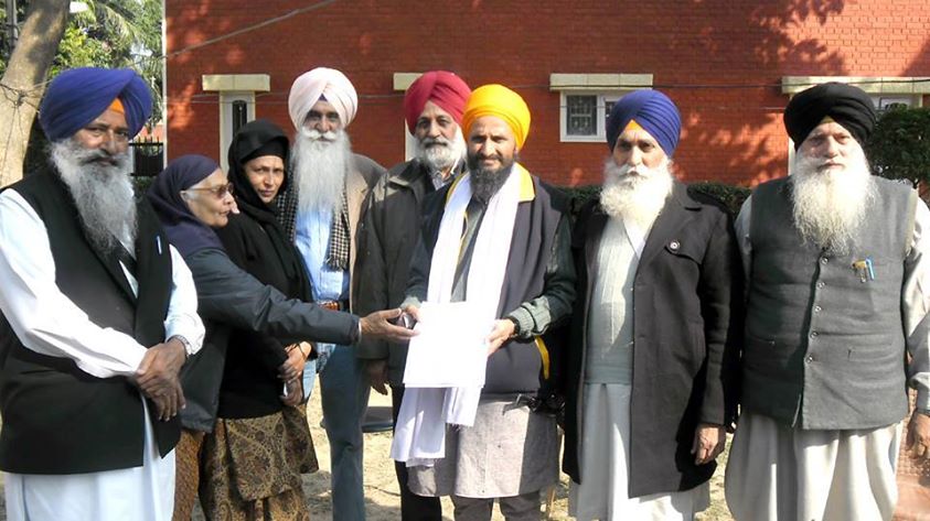 Members of Bandi Singhs Rihai Committee with Gurbaksh Singh Khalsa