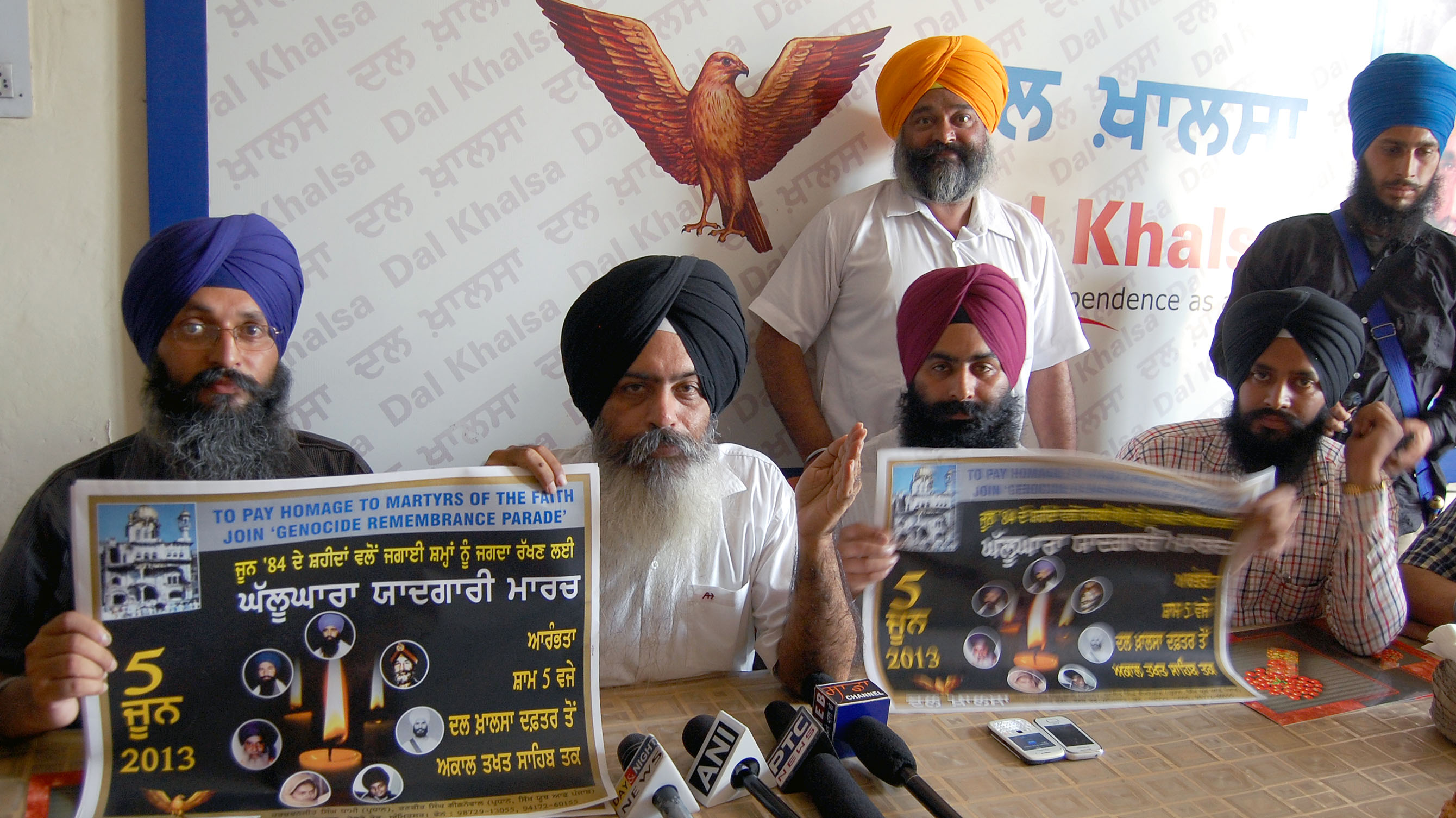 Dal Khalsa leaders addressing press conference (June 01, 2013)