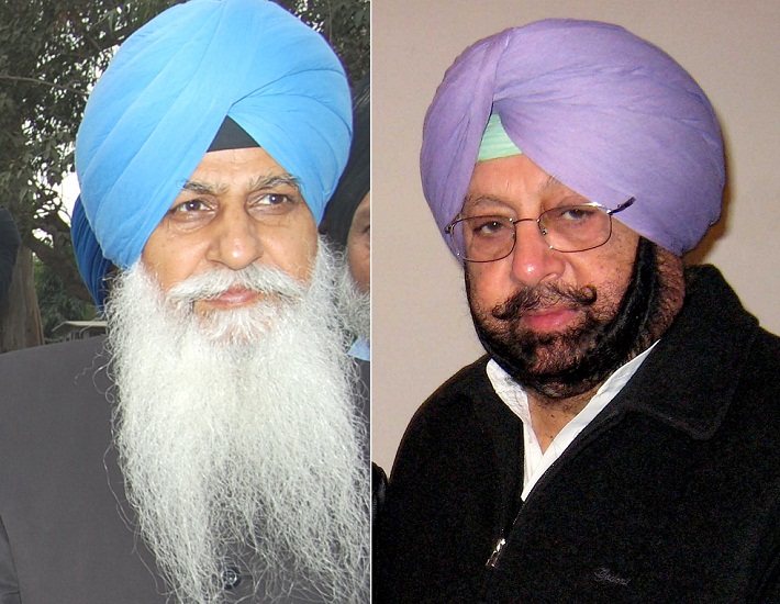 H S Dhami (L) - Captain Amrinder Singh (R)