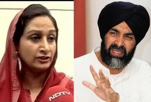 Harsimrat Badal (L) - Manpreet Badal (R) [File Photos]