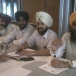 AISSF and SJF representatives addressing media persons
