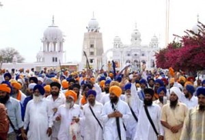 Jatha (Takhat Damdama Sahib) File Photo: A scene of Jatha leaving Takhat Damdama Sahib