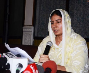 Kamaldeep Kaur addressing the media at Patiala [File Photo]