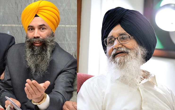 Karnail Singh Peer Mohammad (L) - Parkash Singh Badal (R) - [File Photos]