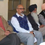(L to R) S. Gurtej Singh (IAS), Mr. Shashi Kant, Advocate Harpal Singh Cheema and another addressing the press conference at Chandigarh.