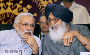 Narindra Modi (L) and Parkash Singh Badal (R) Narindra Modi (L) and Parkash Singh Badal (R)