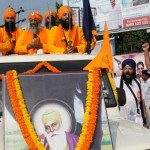 Panj Pyare leading Nagar Kirtan organised by Gurudwara Sadh Sangat in Visakhapatnam