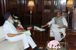 Parkash Singh Badal with Rajnath Singh