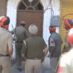 Police breaking up doors of Sikh dwelling houses