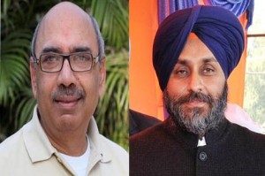 Shashi Kant (L) - Sukhbir Badal (R)