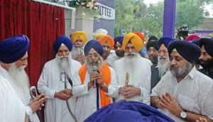 Foundation stone of Sikh Genocide 1984 memorial being laid near Gurdwara Rakabganj Sahib in New Delhi (File Photo)