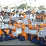 Sikh Youth Federation Bhindranwale protested on May 14, 2013 against acquittal of Sajjan Kumar at Amritsar