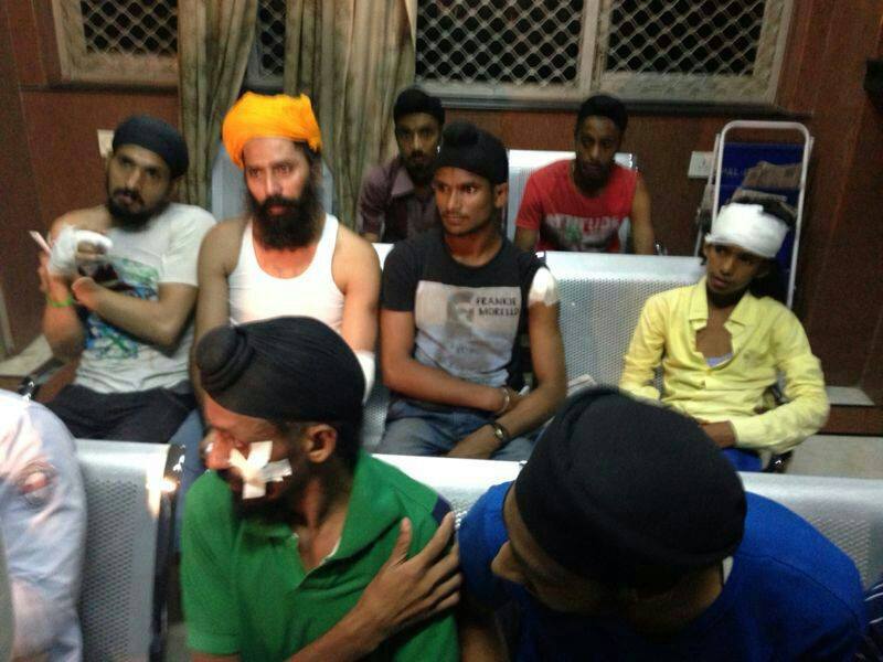 Sikhs injured in August 15, 2013 attack by Delhi police