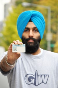 Volunteer Sunjeet Sidhu. SALDEF has assisted with identification issues