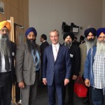 Nigel Farage with Sikh representatives