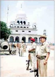 Punjab Police at Chapparchiri Police personnel deployed at Chapparchiri